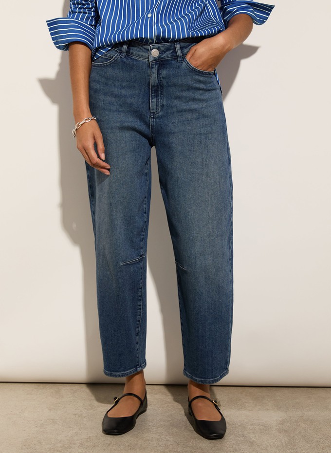 Nixi Organic Stretch Denim Barrel Jeans from Baukjen