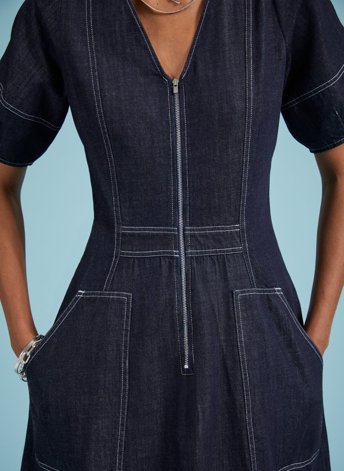 Coralie Organic Denim Dress from Baukjen