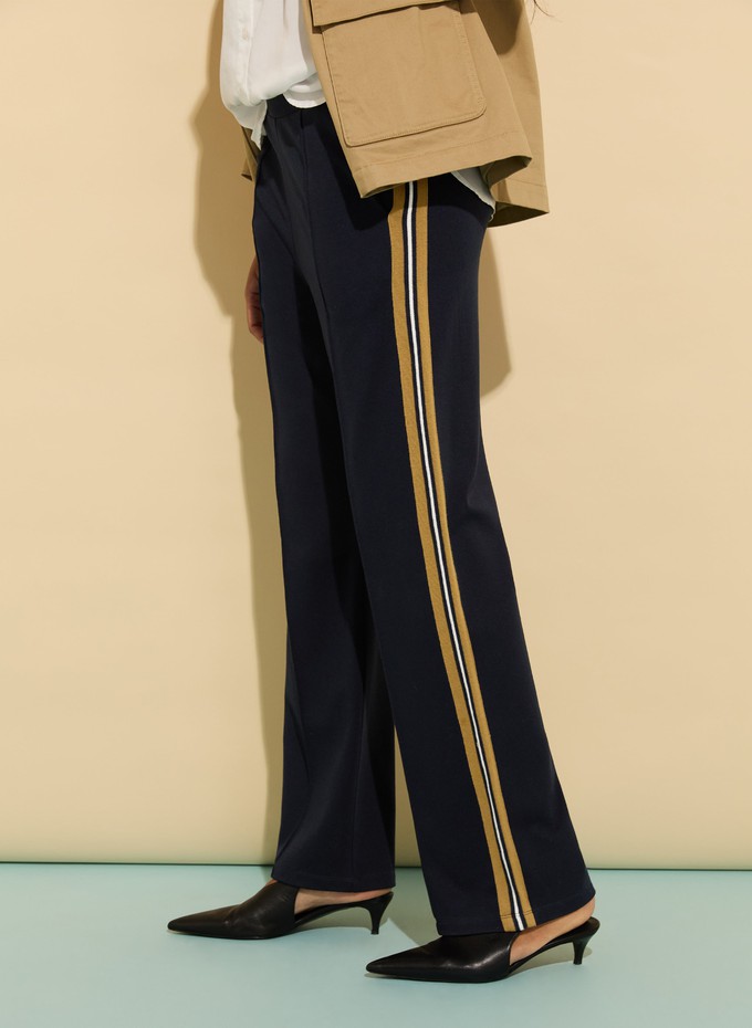 Marjorie Side Stripe Ponte Trousers from Baukjen