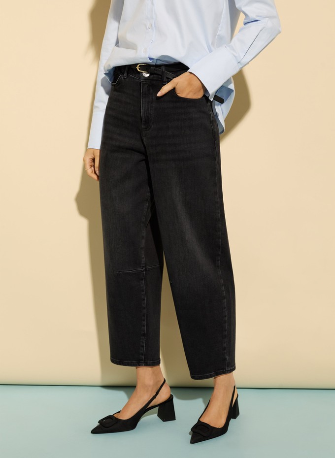 Nixi Organic Stretch Denim Barrel Jeans from Baukjen