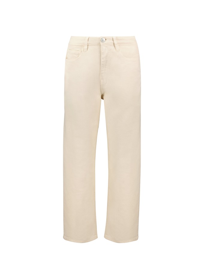 Organic Stretch Cotton Crop Straight Leg Jeans from Baukjen