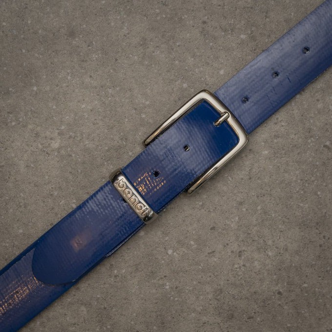 Joost – Upcycled Riem Blauw | Crafted with Farmers Heritage (3.5 cm) from BENDL