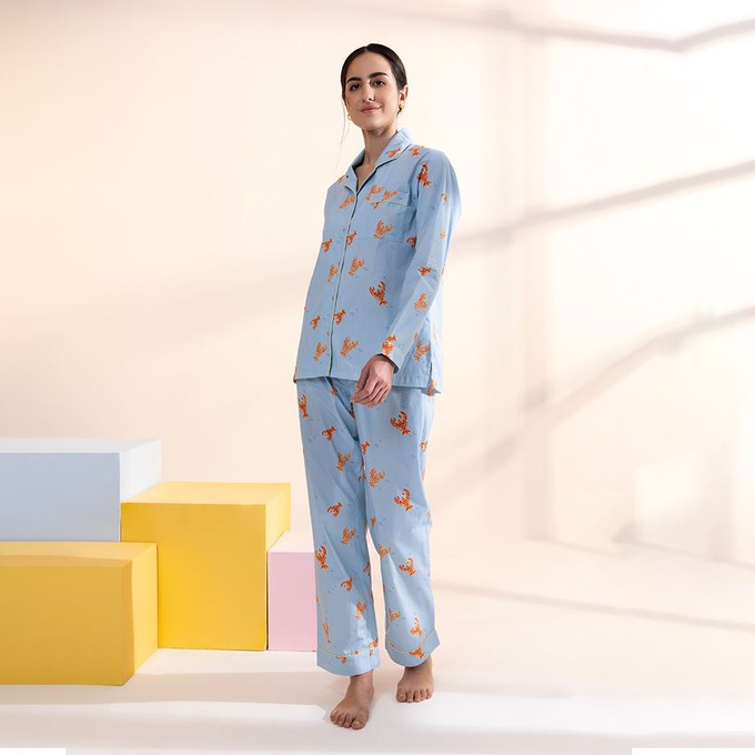 She's your lobster pyjama set from Bhoomi