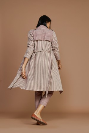 Megan Trench Coat Mauve from Bhoomi