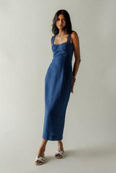Loulou Dress - Blue via Bhoomi