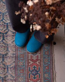 Greta Felted Wool Slippers via BIBICO