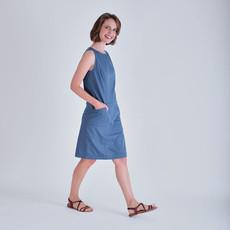 Nina Denim Pinafore Dress via BIBICO