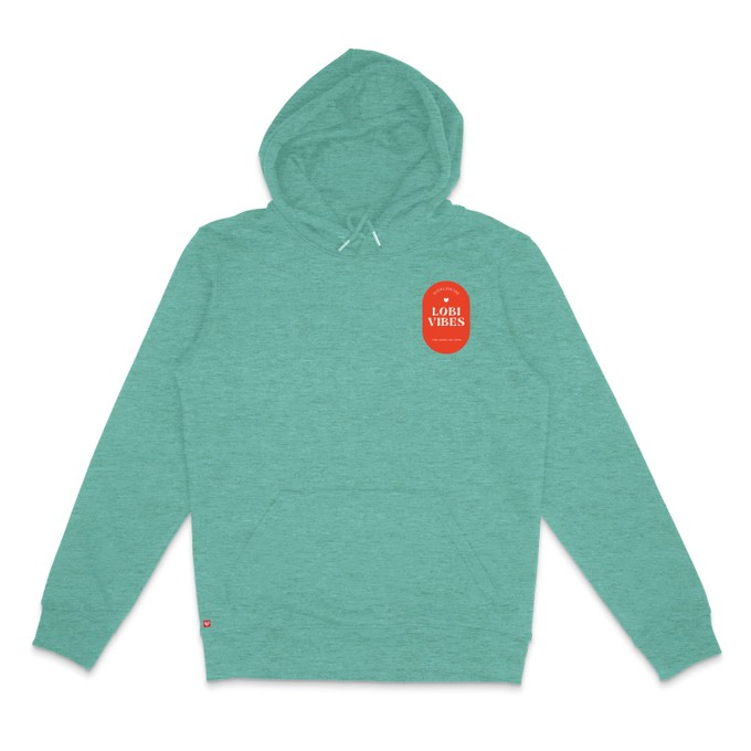 Hoodie Lobi Vibes Ibiza Mid Heather Green from BLL THE LABEL