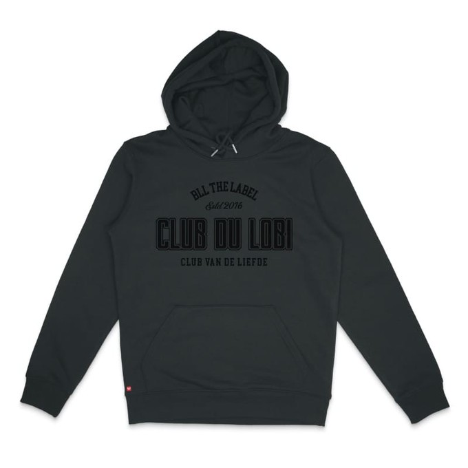 Hoodie Club Du Lobi Black on Black from BLL THE LABEL