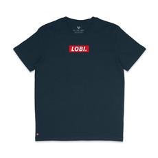 Lobi Boxlogo T-shirt Marineblauw via BLL THE LABEL