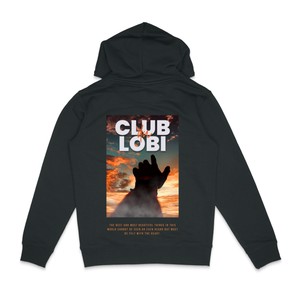 Hoodie Club Du Lobi Hand Black from BLL THE LABEL