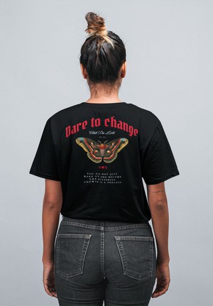 T-shirt CDL Dare to change zwart from BLL THE LABEL