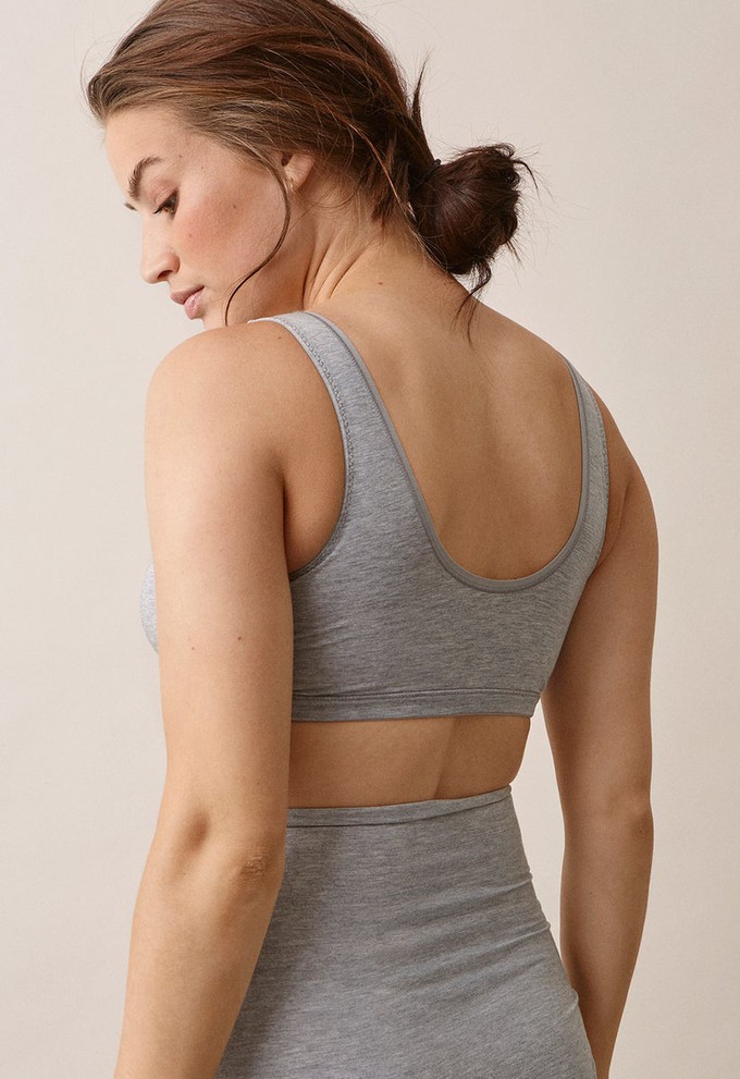 Soft nursing bra - Grey Melange from Boob Design