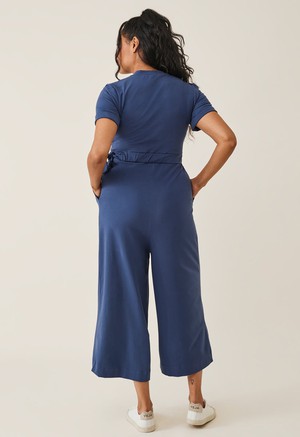 Maternity jumpsuit with nursing access - Blue from Boob Design