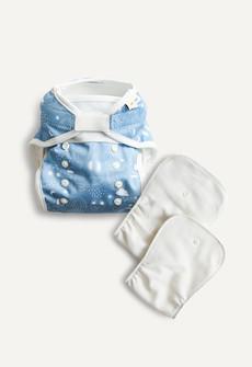 Diaper Cover and inserts - All in Two - Blue Teddy via Boob Design