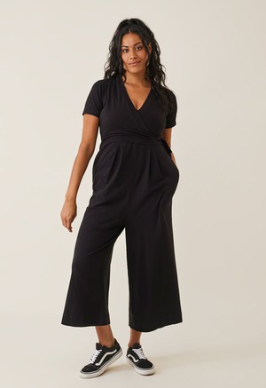 Maternity jumpsuit with nursing access - Black from Boob Design