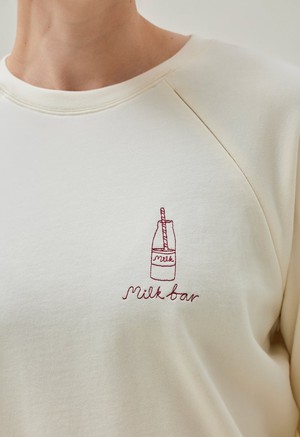 Mama sweatshirt Milk bar - Off white from Boob Design