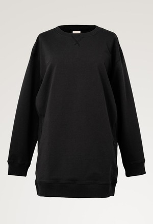 Oversized maternity sweatshirt with nursing access - Black from Boob Design