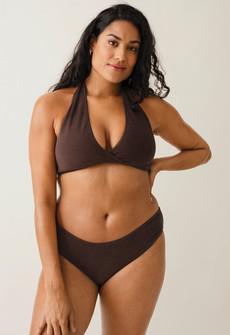 Terrycloth beach bikini - Brown via Boob Design