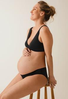 Low waist maternity panties - Black via Boob Design