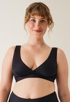 Nursing bikini top - Black via Boob Design