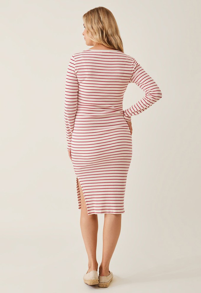 Ribbed maternity dress - Striped from Boob Design