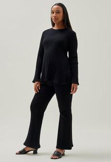 Ribbed maternity pants - Black via Boob Design