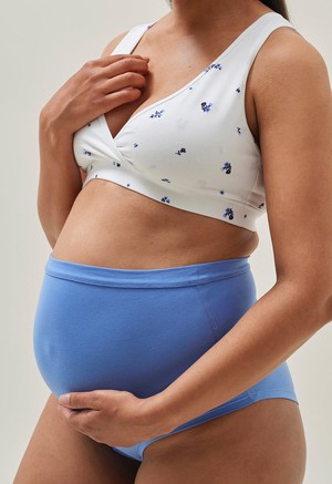 Essential maternity briefs - Mid blue from Boob Design