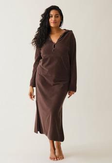 Terrycloth maternity caftan - Brown via Boob Design