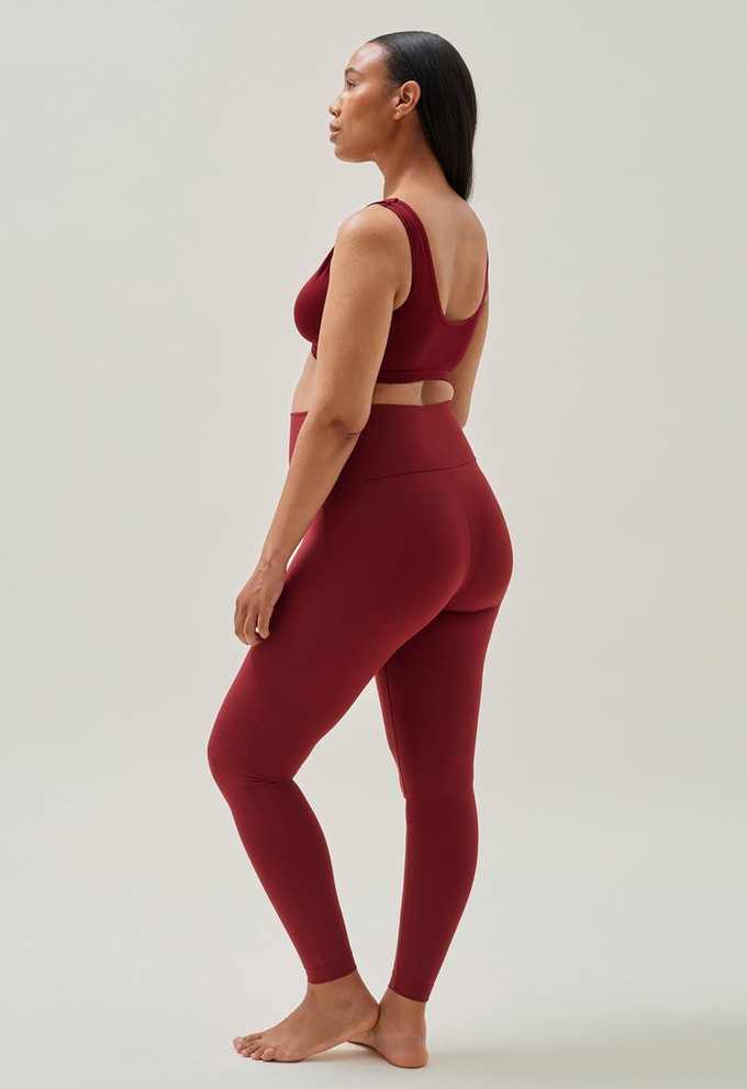 Maternity yoga leggings - Dark red from Boob Design