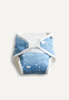 Cloth Diaper - All in One - Blue Teddy via Boob Design