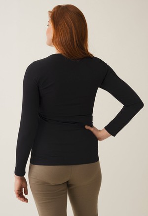 Langarm-Stillshirt - Schwarz from Boob Design