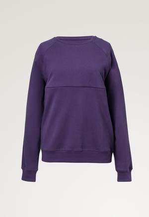 Thermal nursing sweatshirt - Midnight plum from Boob Design