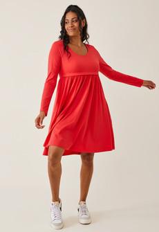 Maternity babydoll dress - Red via Boob Design