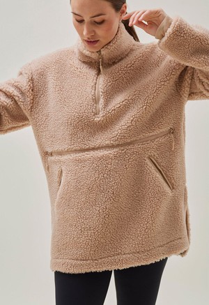 Pile fleece sweater - Beige from Boob Design