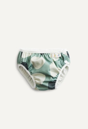 Swim Diaper with side buttons - Green Shapes from Boob Design