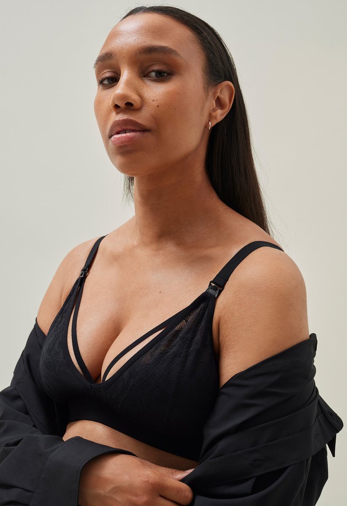 Lace nursing bra - Black from Boob Design