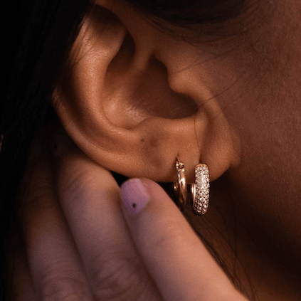 THE TREASURE HOOP SET - sterling silver from Bound Studios