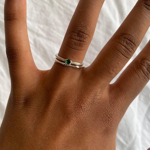 THE EMMA RING GREEN - Solid 14k gold from Bound Studios