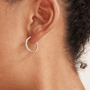 THE BASE HOOP M - sterling silver from Bound Studios