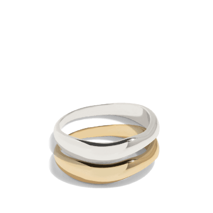 THE DOUBLE TROUBLE RING SET from Bound Studios