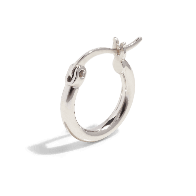 THE BASE HOOP S - sterling silver from Bound Studios