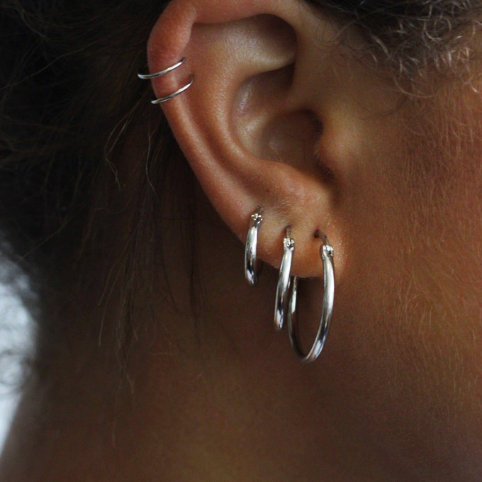 ALL THE BASE HOOPS - sterling silver from Bound Studios