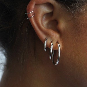 ALL THE BASE HOOPS - sterling silver from Bound Studios