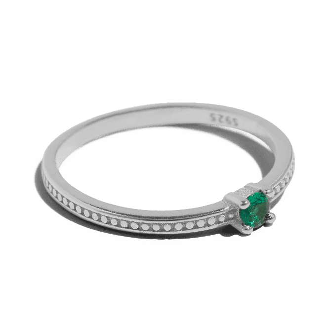 THE EMMA RING GREEN - Solid 14k gold from Bound Studios