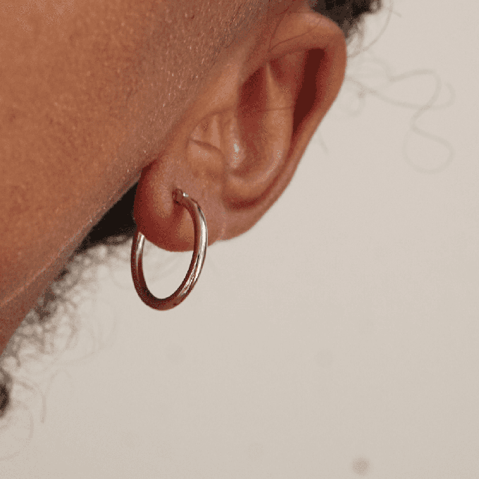 THE BASE HOOP M - sterling silver from Bound Studios