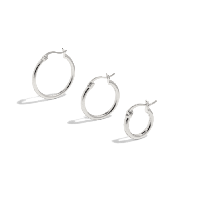 ALL THE BASE HOOPS - sterling silver from Bound Studios