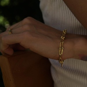 THE ANNA BRACELET - Solid 14k yellow gold from Bound Studios