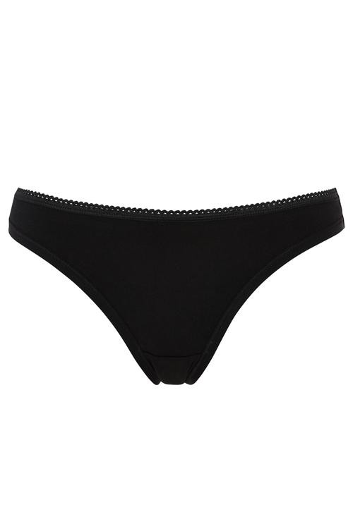 Organic thong - zwart from Brand Mission