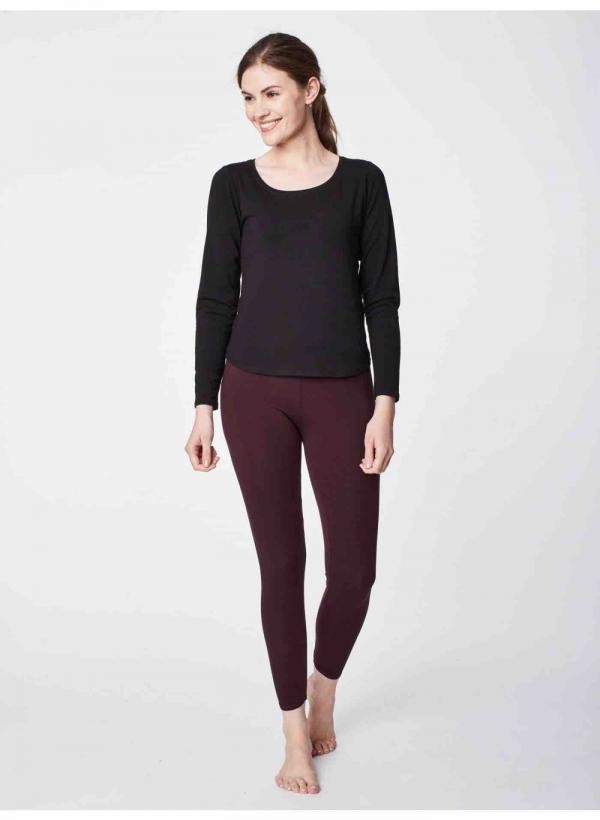 Basic bamboo top - zwart from Brand Mission